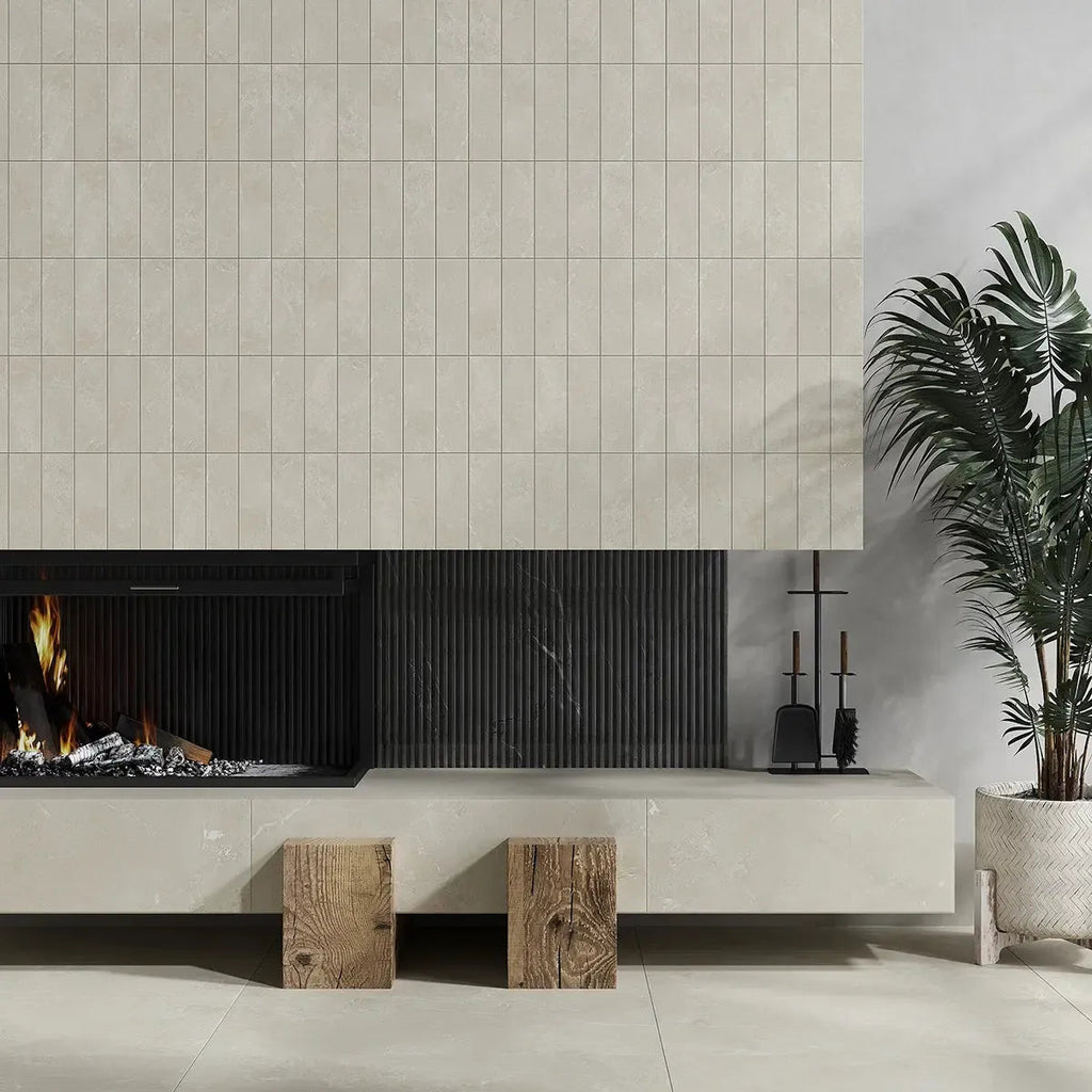 Hoover Ivory Marble 4x12 Porcelain Tile | Tile Club