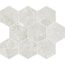 Hoover White Marble 10x12 Porcelain Hexagon Mosaic Tile