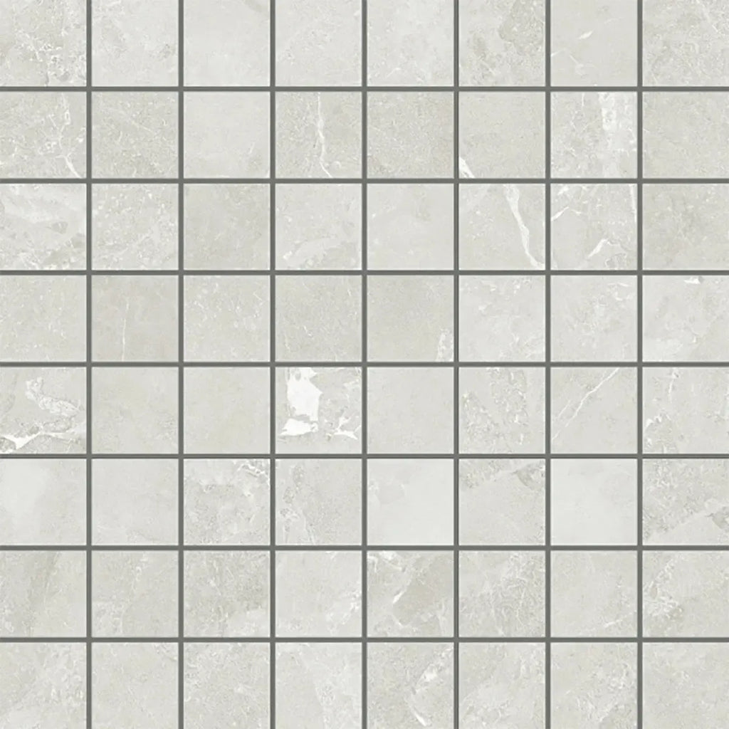 Hoover White Marble 12x12 Porcelain Mosaic Tile