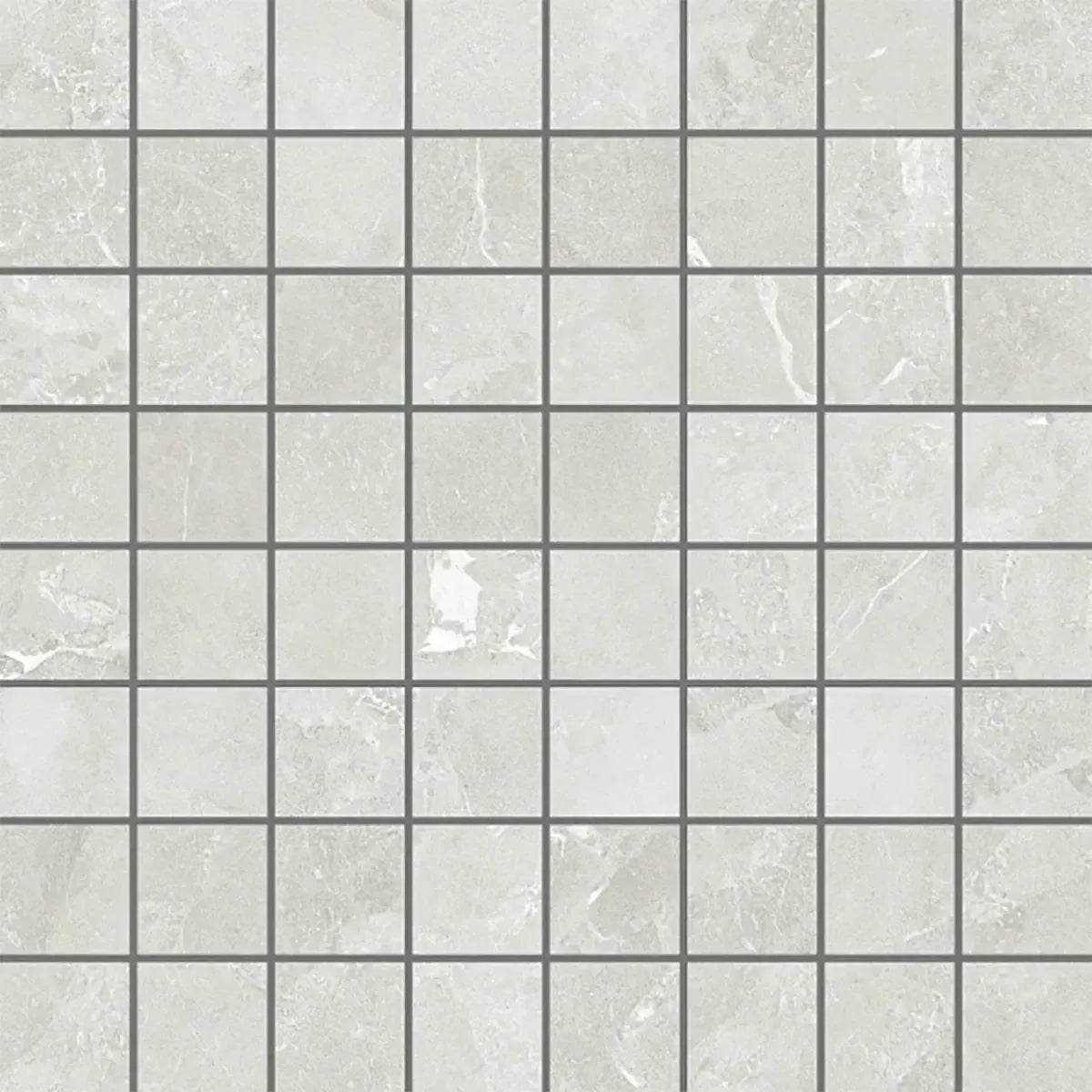 Hoover White Marble 12x12 Porcelain Mosaic Tile Sample