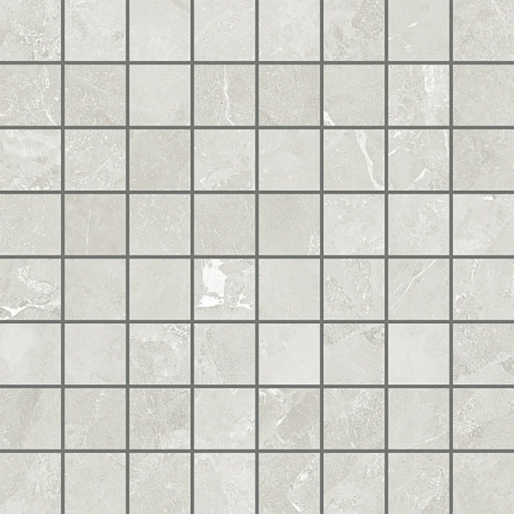 Hoover White Marble 12x12 Porcelain Mosaic Tile Sample