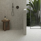 Hoover White Marble 12x12 Porcelain Mosaic Tile Shower