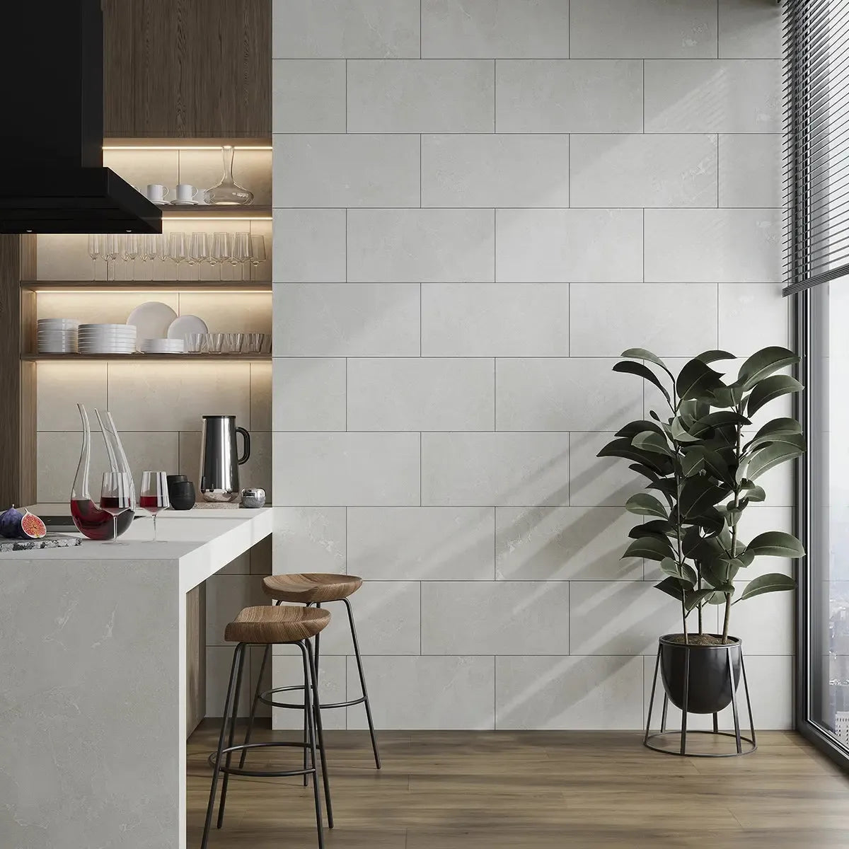 Hoover White Marble 12x24 Porcelain Tile | Tile Club