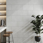 Hoover White Marble 12x24 Porcelain Tile Commercial Wall