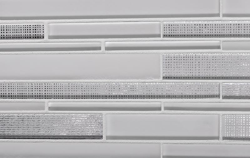 Ice White Linear Mosaic Tile for Wall|Tile Club
