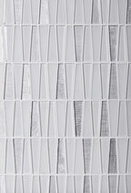 ICE WHITE TRIANGLE GLASS MOSAIC TILE