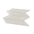 Fabrique White Chevron Glass Mosaic Tile | Tile Club