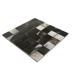 Emporio Agate Geode Black 2x2 Porcelain Mosaic | Tile Club