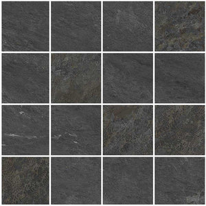 Emporio Graphite Porcelain Mosaic Tile