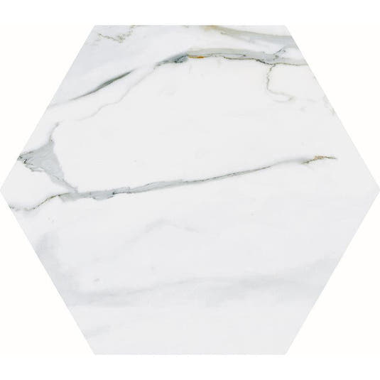 Emporio Calacatta Gold Porcelain Hex 10" Porcelain Tile | Tile Club
