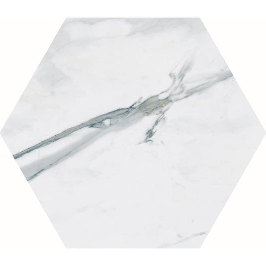 Emporio Calacatta Gold Porcelain Hex 10" Porcelain Tile | Tile Club