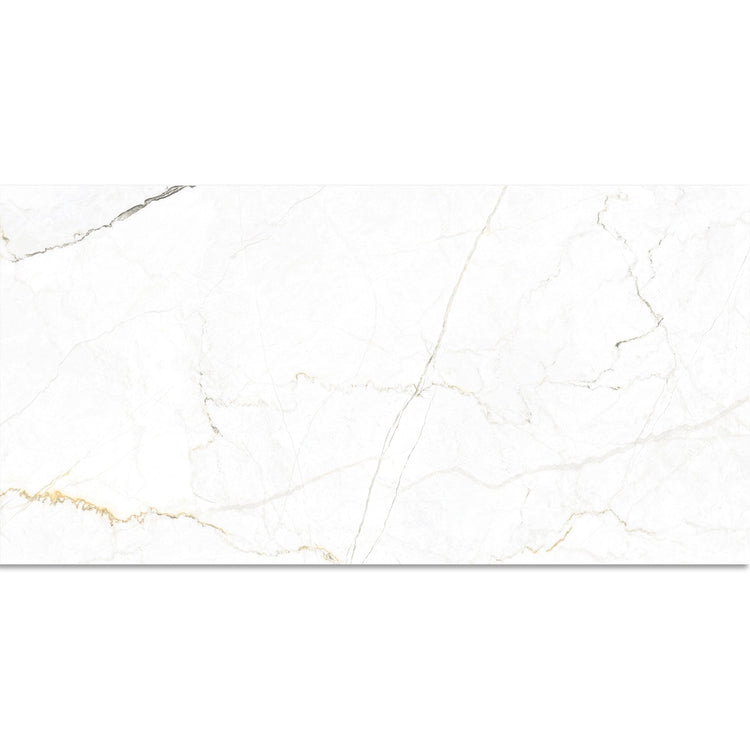 Emporio Natural White Marble Porcelain Tile 24x48 | Tile Club
