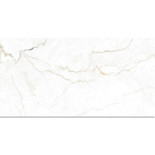 Emporio Natural White Marble Porcelain Tile 24x48 | Tile Club