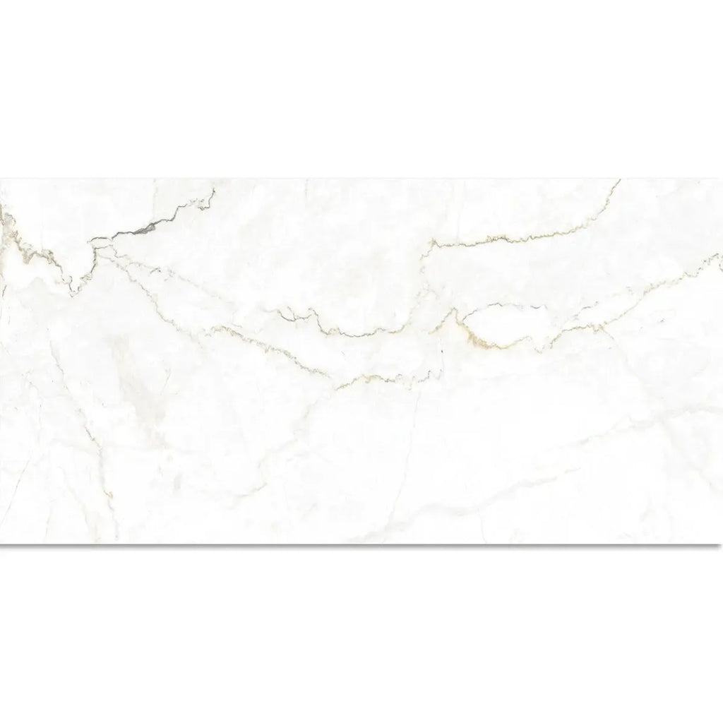 Emporio Natural White Marble Porcelain Tile 24x48 | Tile Club
