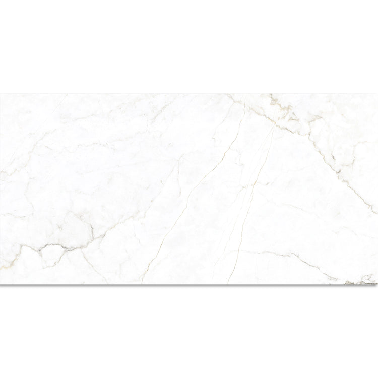 Emporio Natural White Marble Porcelain Tile 24x48 | Tile Club