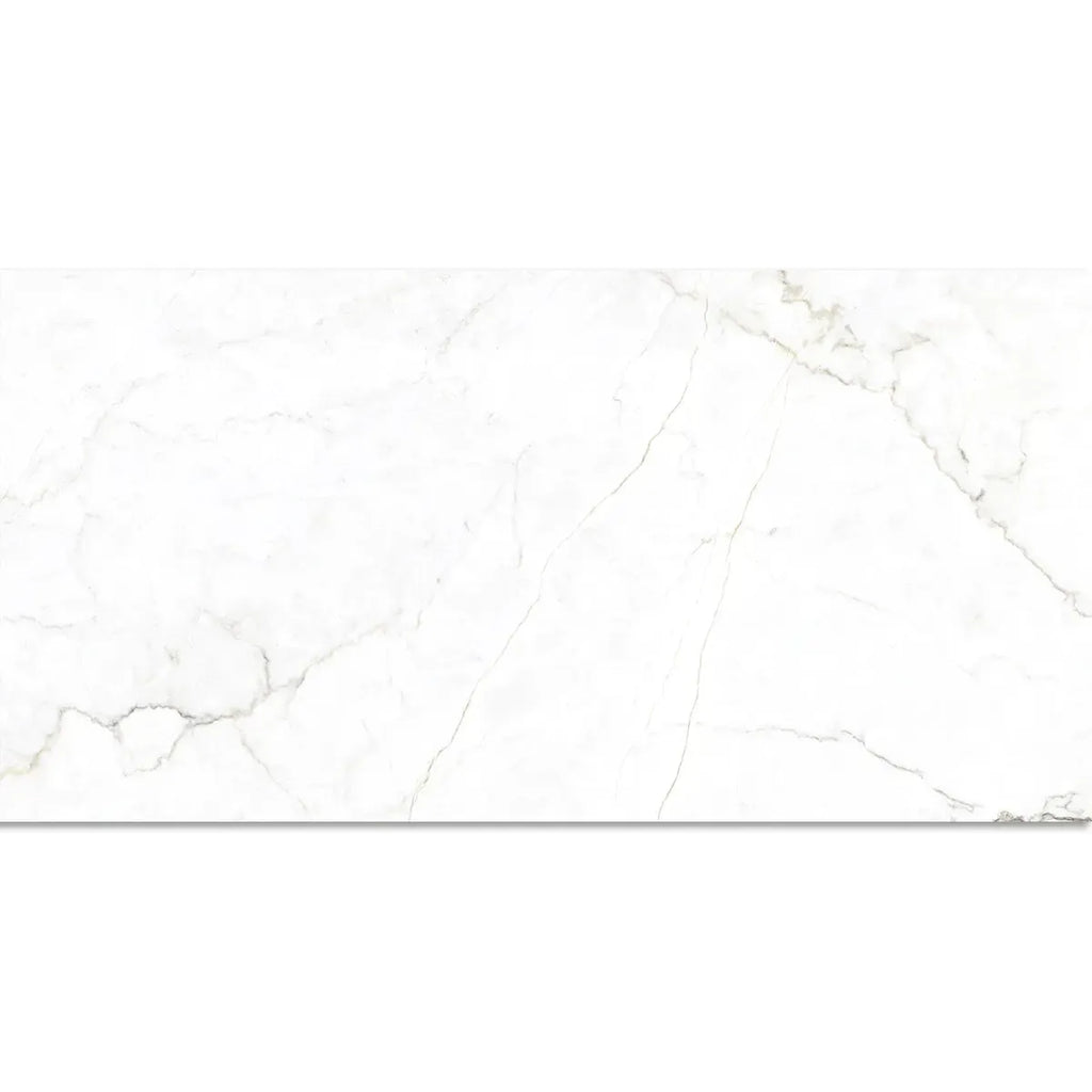 Emporio Natural White Marble Porcelain Tile 24x48 | Tile Club