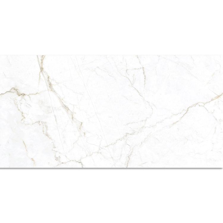 Emporio Natural White Marble Porcelain Tile 24x48 | Tile Club