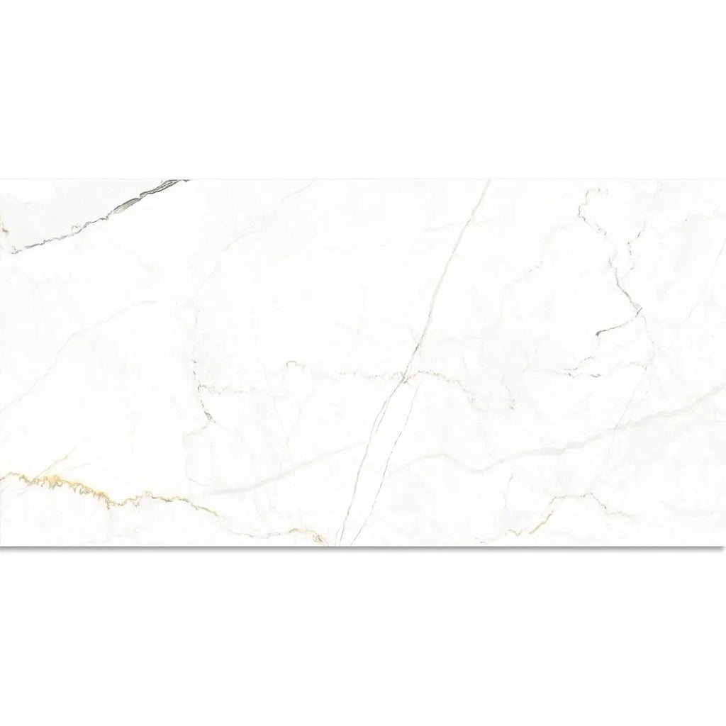 Emporio Natural White Marble Porcelain Tile 24x48 | Tile Club