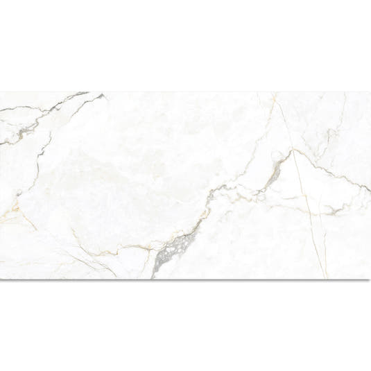 Emporio Natural White Marble Porcelain Tile 24x48 | Tile Club