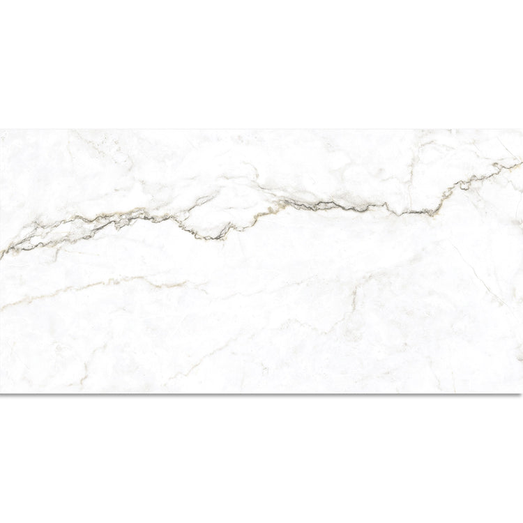 Emporio Natural White Marble Porcelain Tile 24x48 | Tile Club