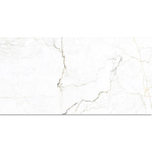 Emporio Natural White Marble Porcelain Tile 24x48 | Tile Club