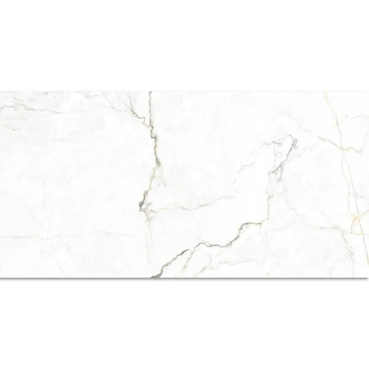 Emporio Natural White Marble Porcelain Tile 24x48 | Tile Club