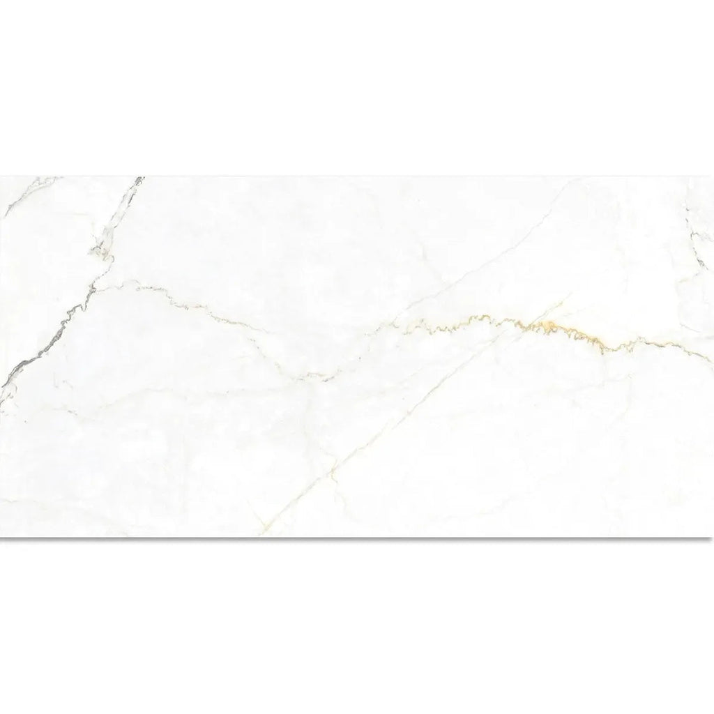 Emporio Natural White Marble Porcelain Tile 24x48 | Tile Club