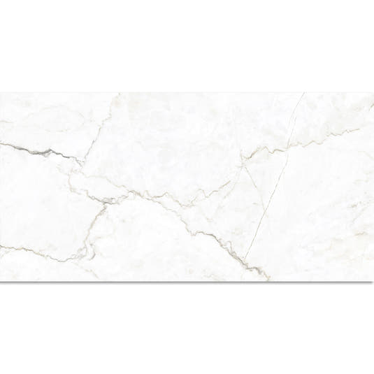 Emporio Natural White Marble Porcelain Tile 24x48 | Tile Club