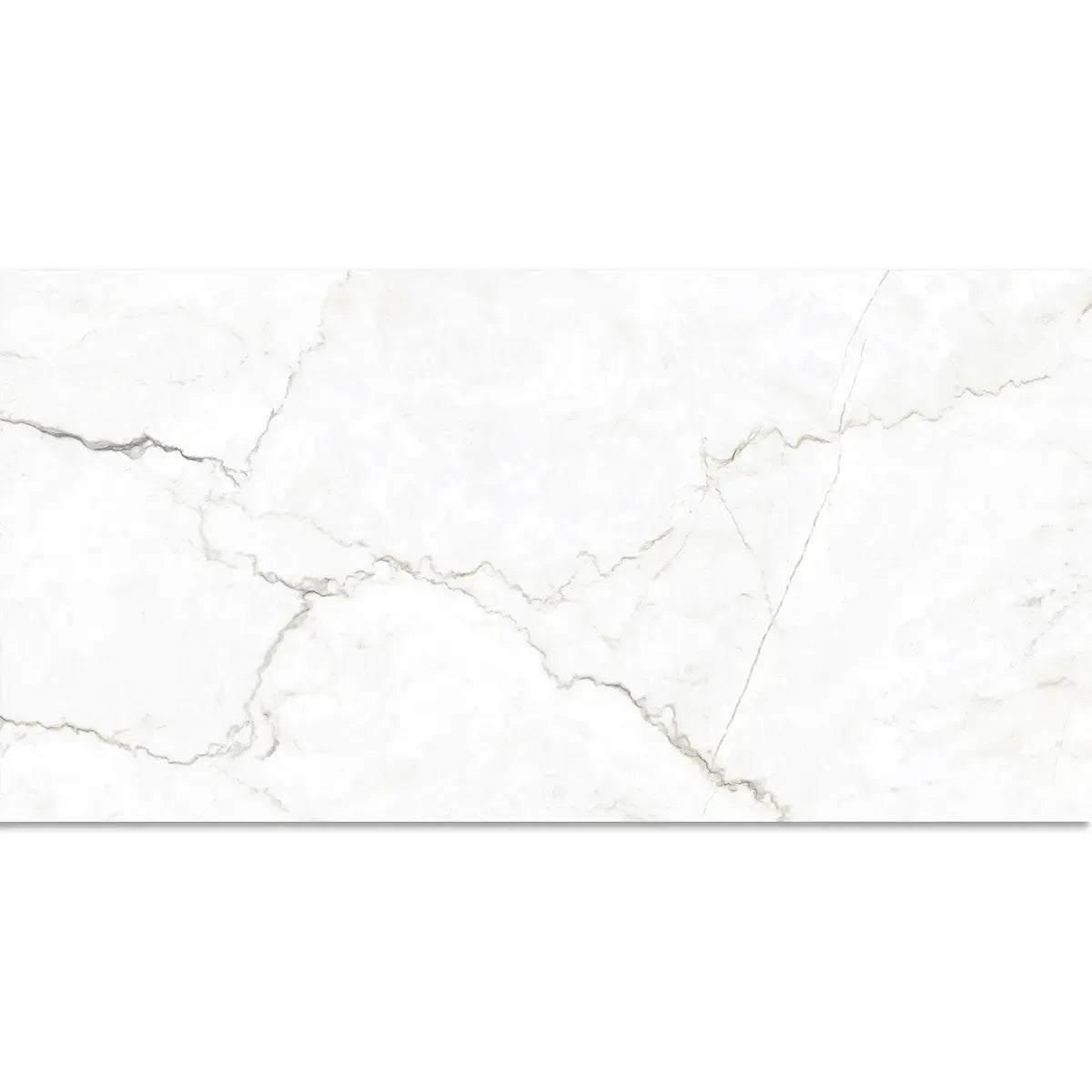 Emporio Natural White Marble Porcelain Tile 24x48 | Tile Club