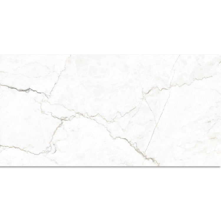 Emporio Natural White Marble Porcelain Tile 24x48 | Tile Club