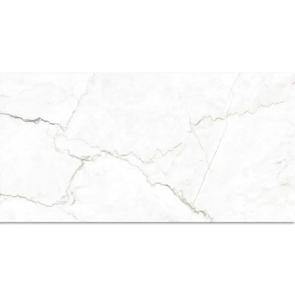Emporio Natural White Marble Porcelain Tile 24x48 | Tile Club