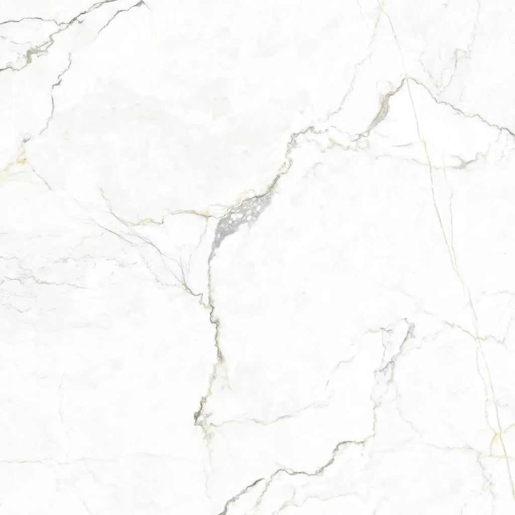 Emporio Natural White Marble Porcelain Tile 48x48 | Tile Club