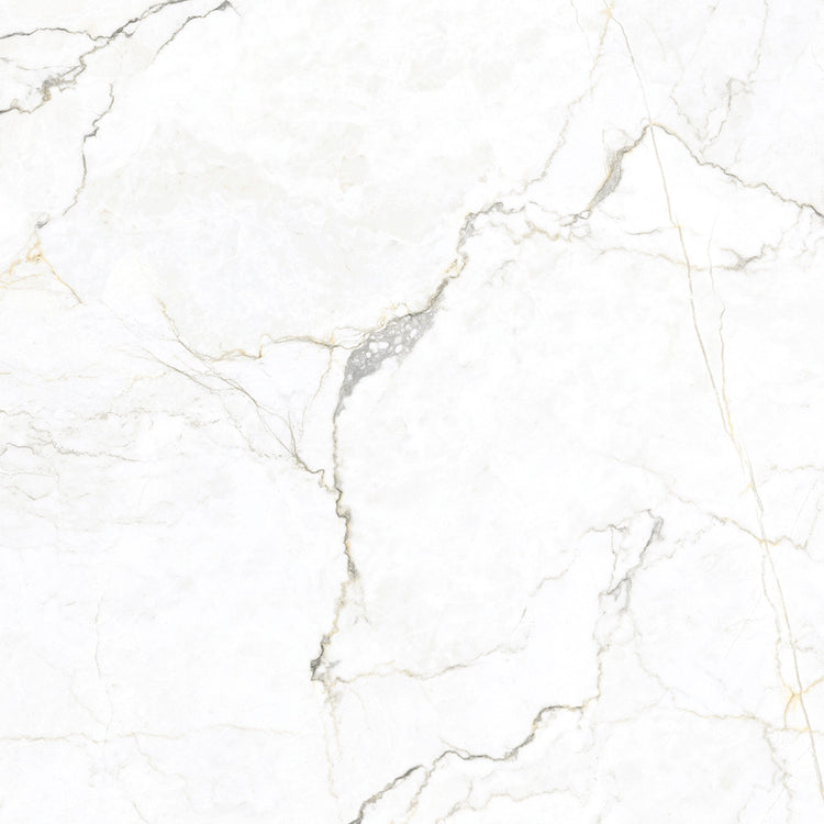 Emporio Natural White Marble Porcelain Tile 48x48 | Tile Club