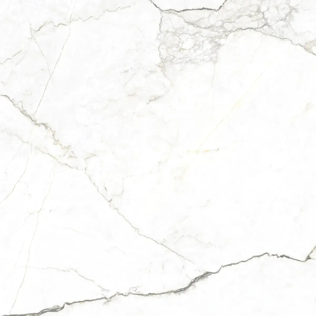 Emporio Natural White Marble Porcelain Tile 48x48 | Tile Club