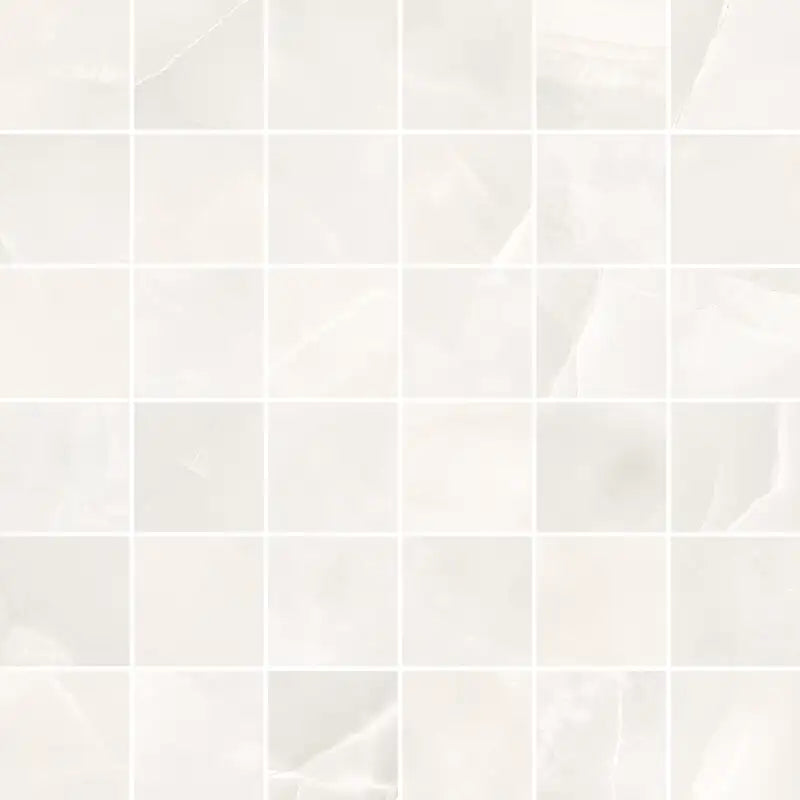 Emporio Cream Crystal-Look Porcelain Mosaic Tile | Tile Club