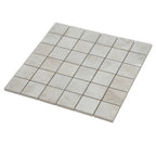 Emporio Quartz Cream 2x2 Porcelain Mosaic | Tile Club
