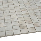 Emporio Quartz Cream 2x2 Porcelain Mosaic | Tile Club