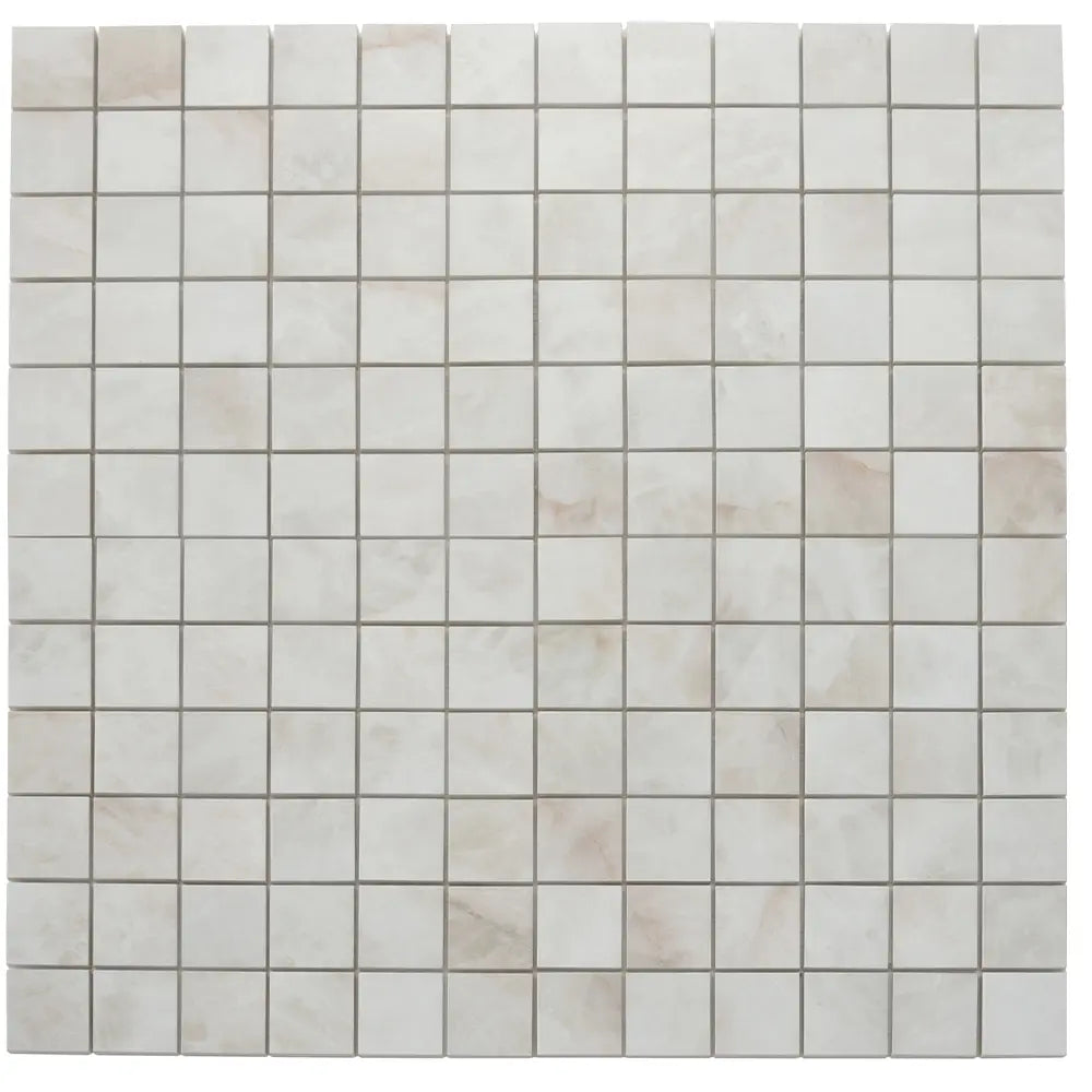 Emporio Quartz Cream 2x2 Porcelain Mosaic | Tile Club
