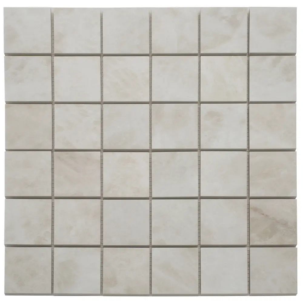 Emporio Quartz Cream 2x2 Porcelain Mosaic | Tile Club