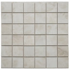 Emporio Quartz Cream 2x2 Porcelain Mosaic | Tile Club