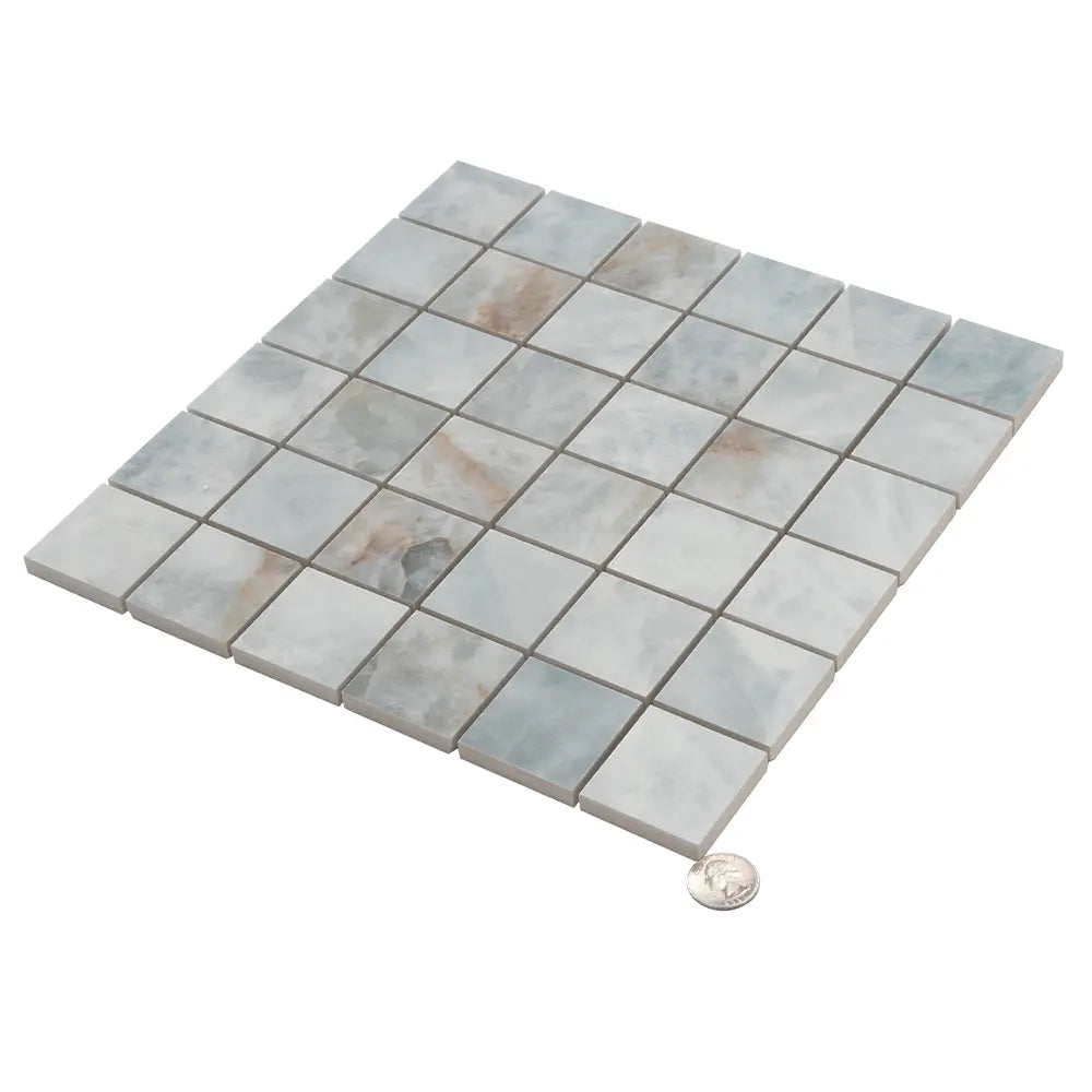Emporio Quartz Blue 2x2 Porcelain Mosaic