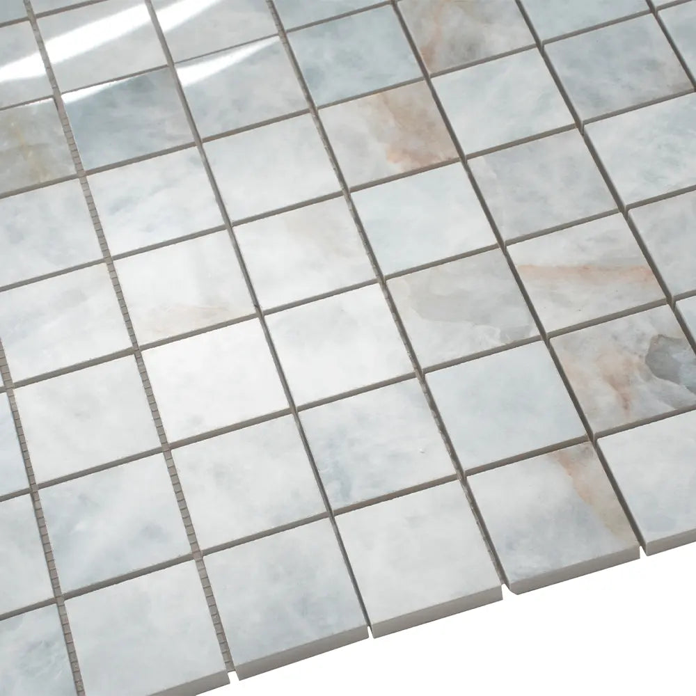 Emporio Quartz Blue 2x2 Porcelain Mosaic