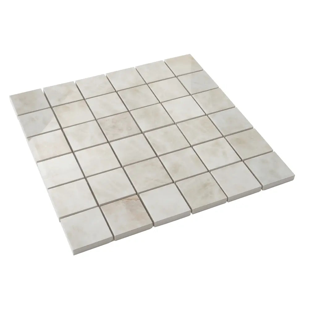 Emporio Quartz White 2x2 Porcelain Mosaic | Tile Club