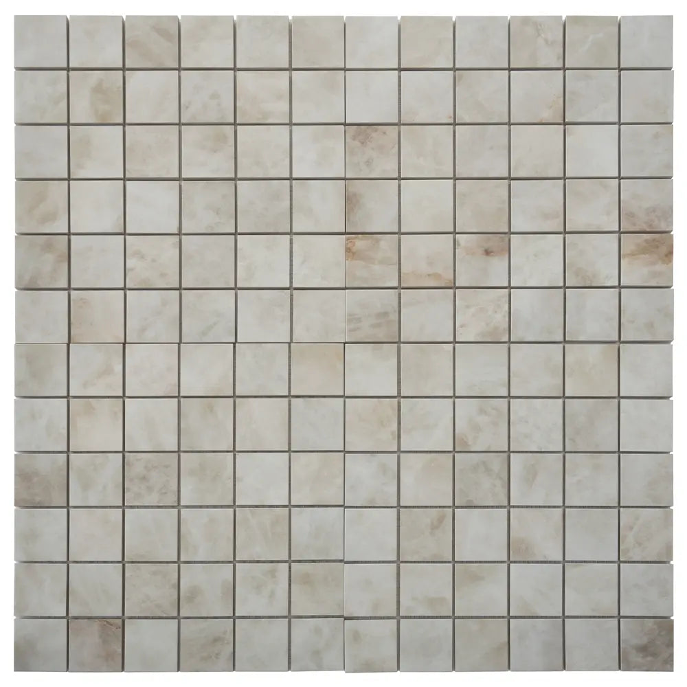 Emporio Quartz White 2x2 Porcelain Mosaic | Tile Club