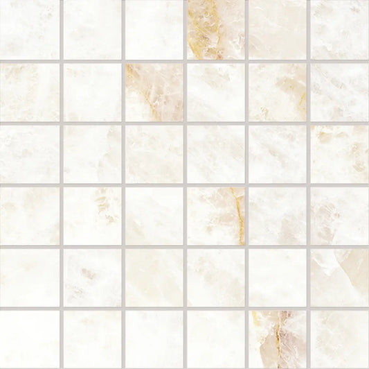 Emporio Quartz White 2x2 Porcelain Mosaic