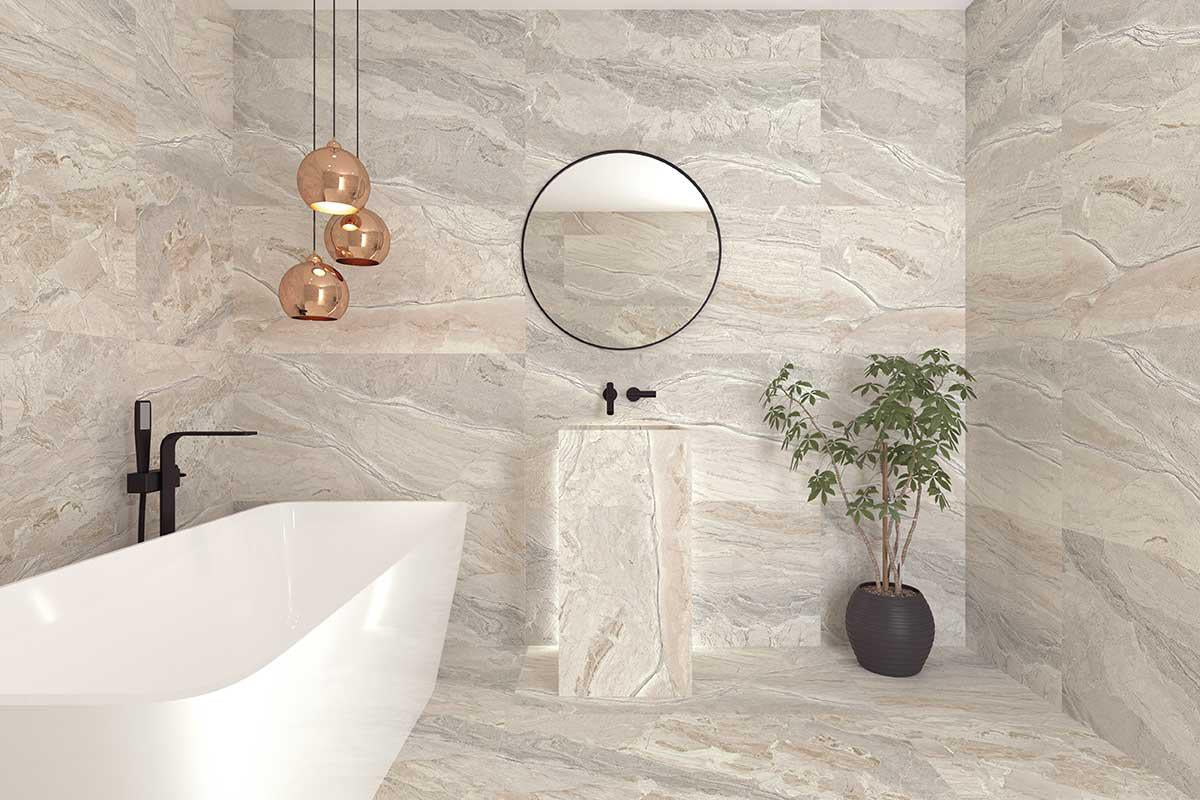 Emporio Earth Natural Large-Format Porcelain Tile 12x24 | Tile Club