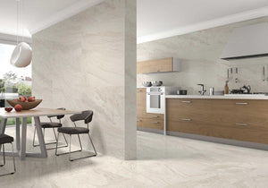 Emporio Earth White Large-Format Porcelain Tile 24x24