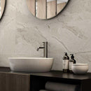 Emporio Earth White Large-Format Porcelain Tile 24x24 | Tile Club