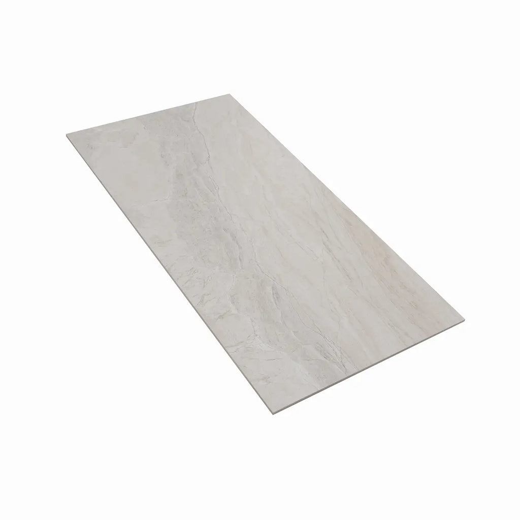 Emporio Earth White Large-Format Porcelain Tile 12x24 | Tile Club