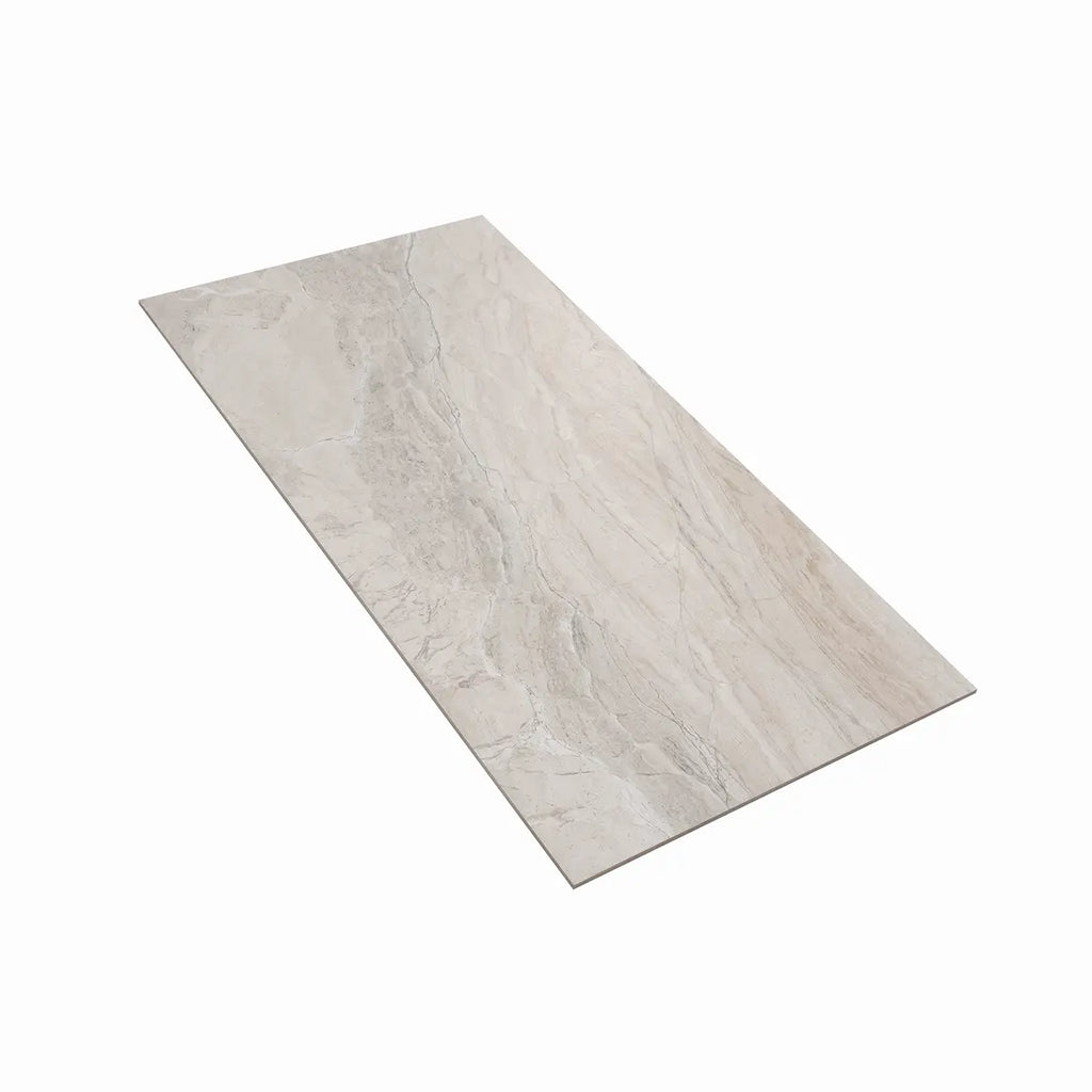 Emporio Earth White Large-Format Porcelain Tile 12x24 | Tile Club